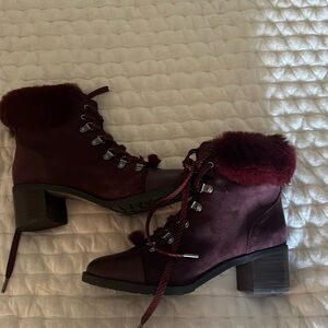 Sam Edelman Burgundy Boots